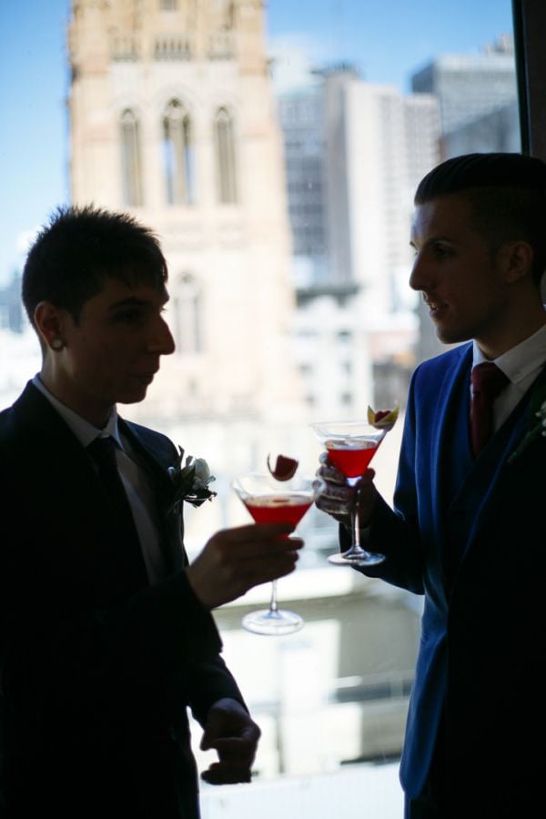 George and Julian's wedding day in Samesex Gay, frame 061