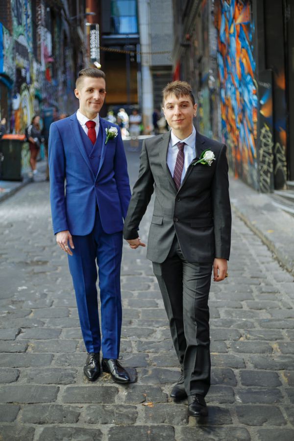 George and Julian's wedding day in Samesex Gay, frame 065