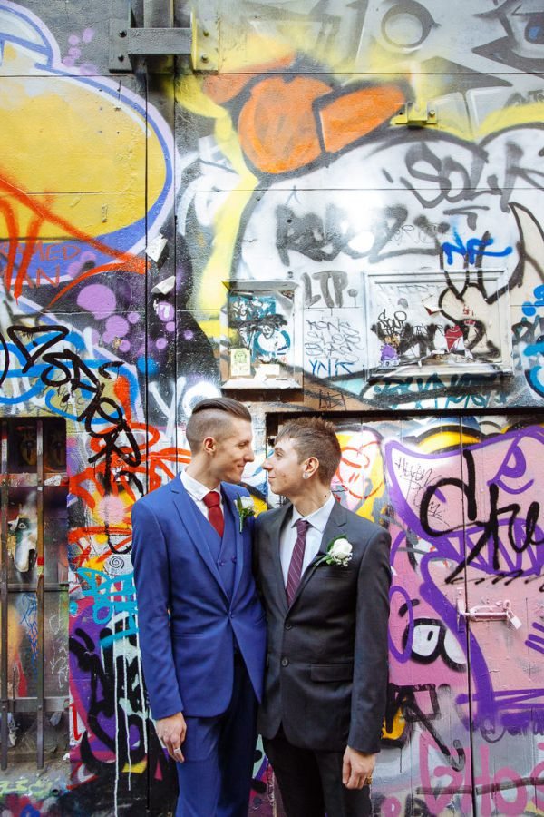 George and Julian's wedding day in Samesex Gay, frame 067