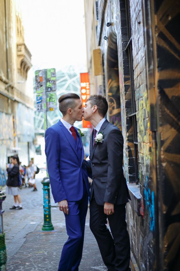 George and Julian's wedding day in Samesex Gay, frame 068