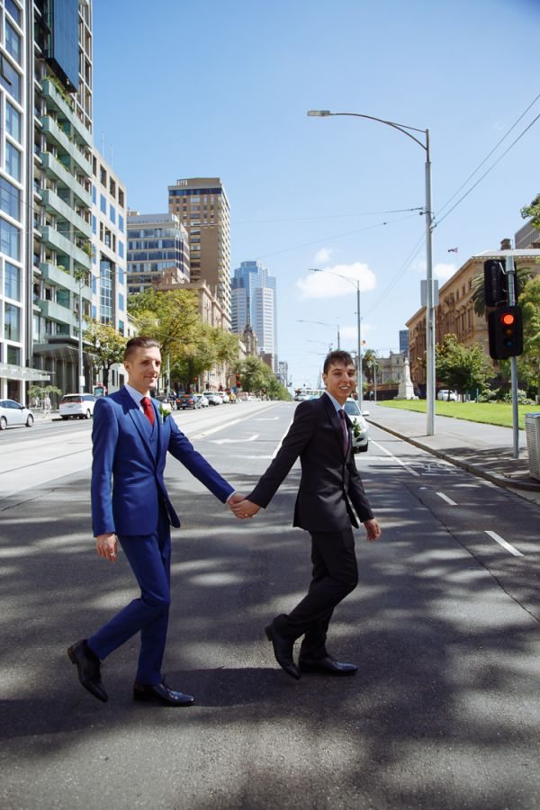 George and Julian's wedding day in Samesex Gay, frame 076