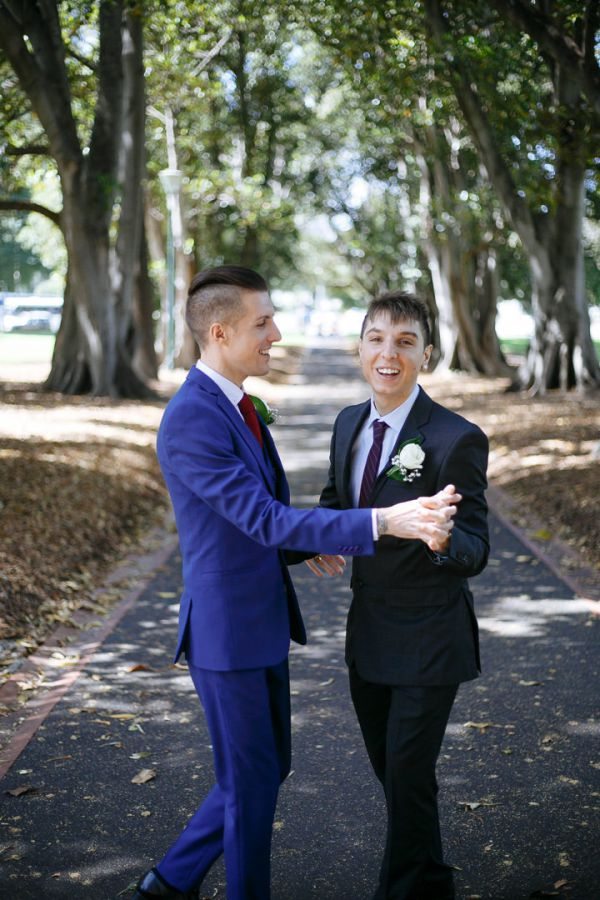 George and Julian's wedding day in Samesex Gay, frame 077