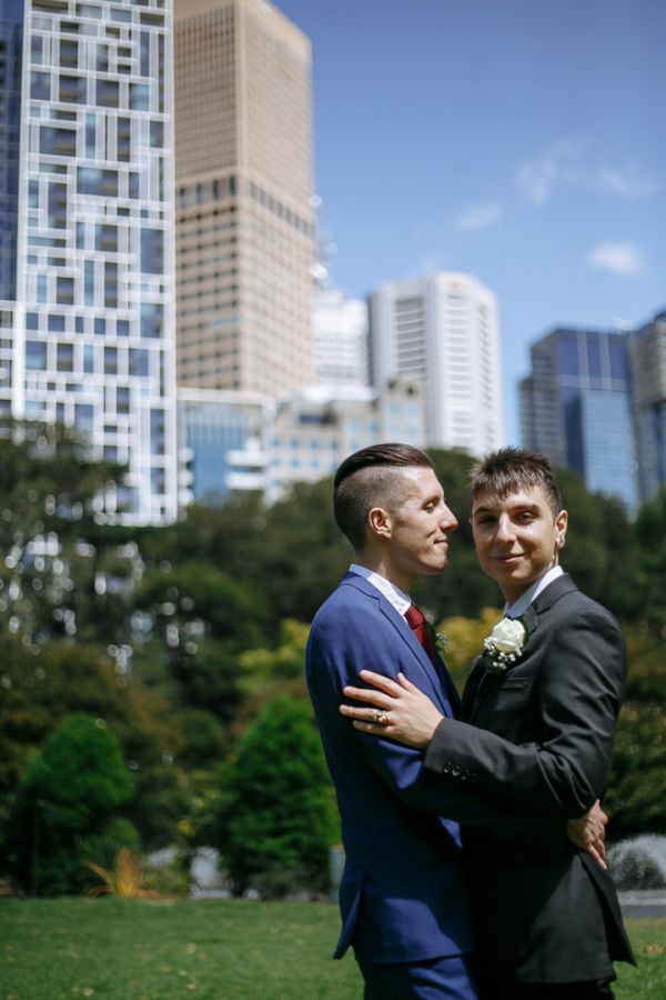 George and Julian's wedding day in Samesex Gay, frame 079