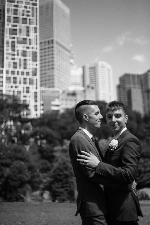 George and Julian's wedding day in Samesex Gay, frame 080
