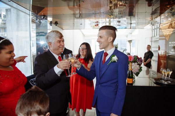 George and Julian's wedding day in Samesex Gay, frame 090