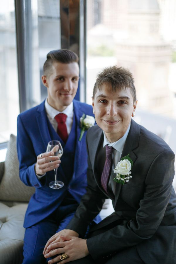 George and Julian's wedding day in Samesex Gay, frame 094
