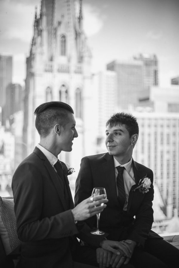 George and Julian's wedding day in Samesex Gay, frame 096