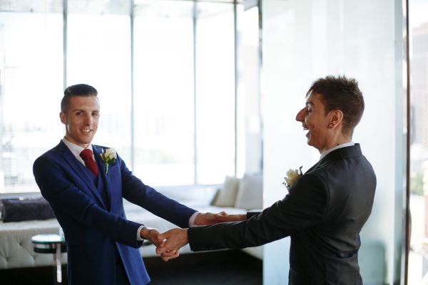 George and Julian's wedding day in Samesex Gay, frame 107