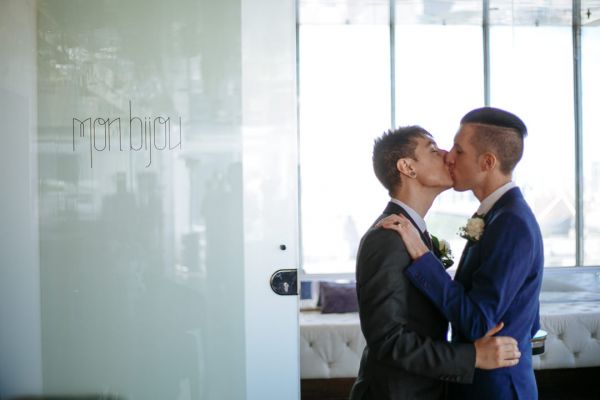 George and Julian's wedding day in Samesex Gay, frame 108
