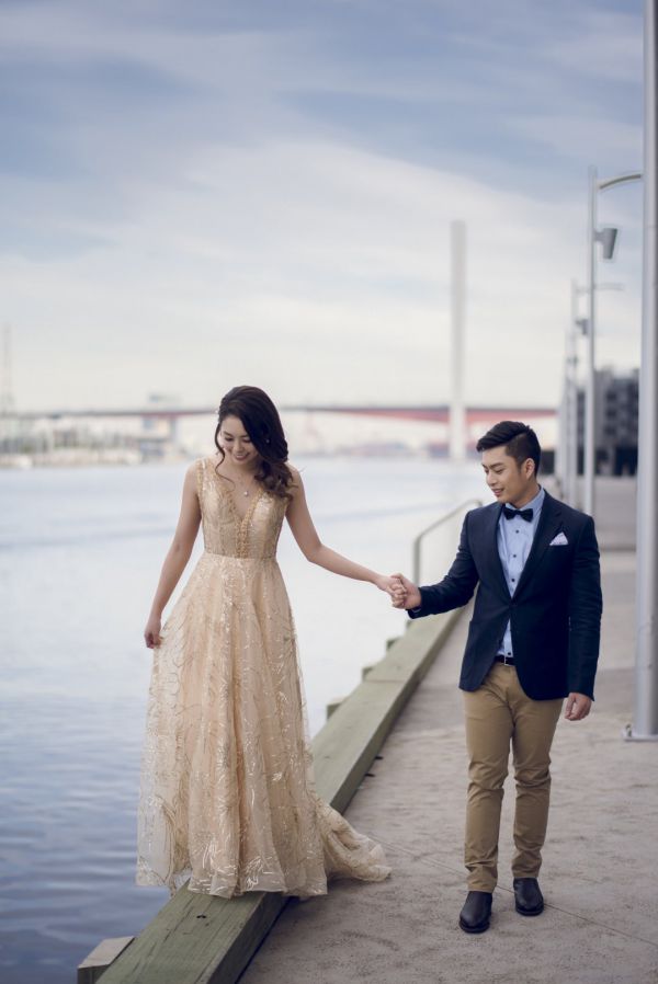 Luna Park Melbourne pre-wedding photo St Kilda