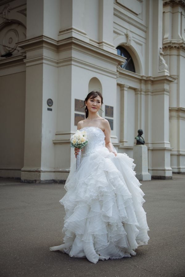 Wedding photograph 015 from Sun and Jiang's day at South Wharf Promenade