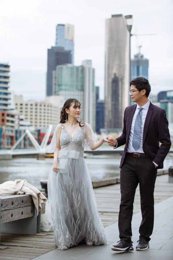 Wedding photograph 024 from Sun and Jiang's day at South Wharf Promenade