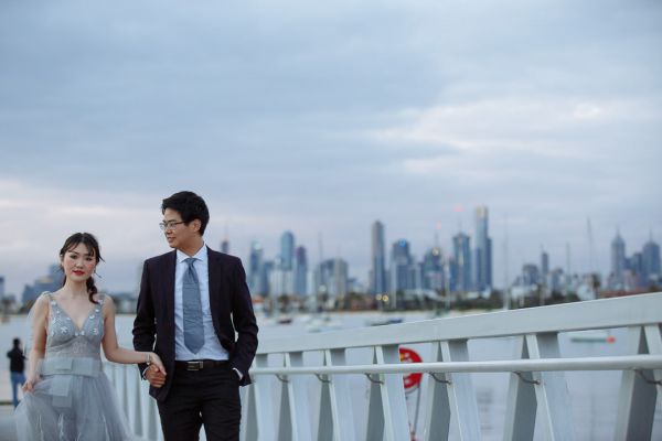 South Wharf Promenade pre-wedding, Sun and Jiang, frame 026