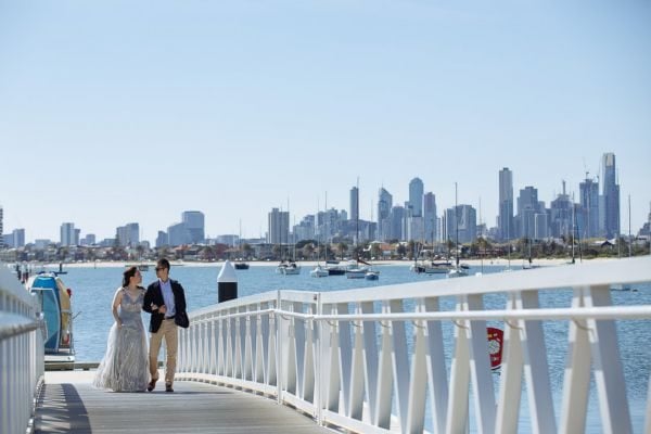 Cunningham Pier pre-wedding, Echo and Ethan, frame 011