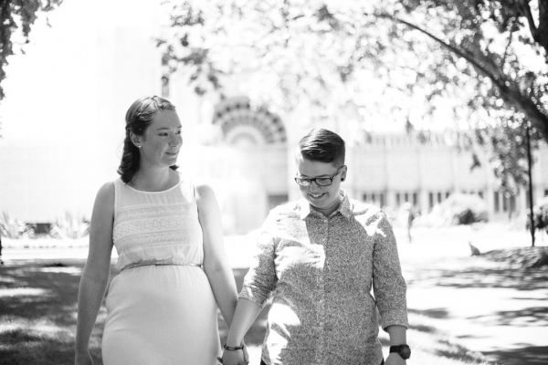 Ruth and Chelsea's pre-wedding session in Carlton, frame 007