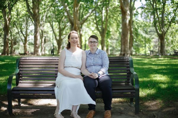 Melbourne Museum pre-wedding, Ruth and Chelsea, frame 011