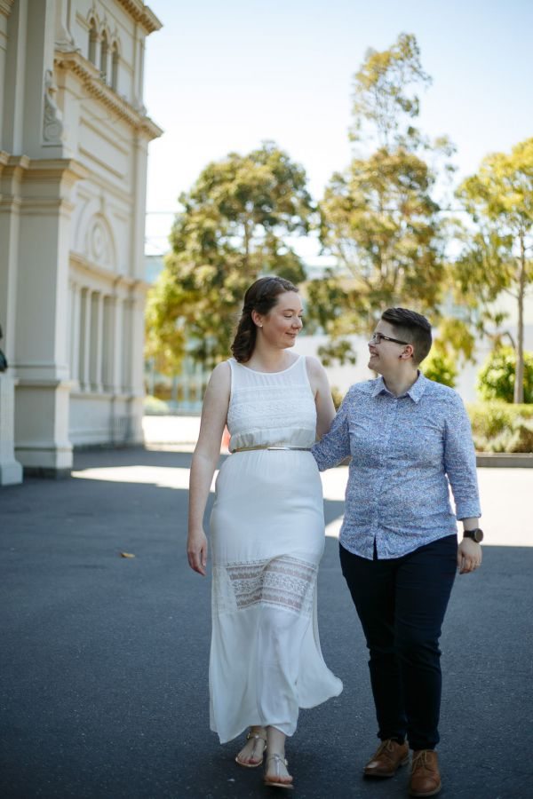 Ruth and Chelsea's pre-wedding session in Carlton, frame 025