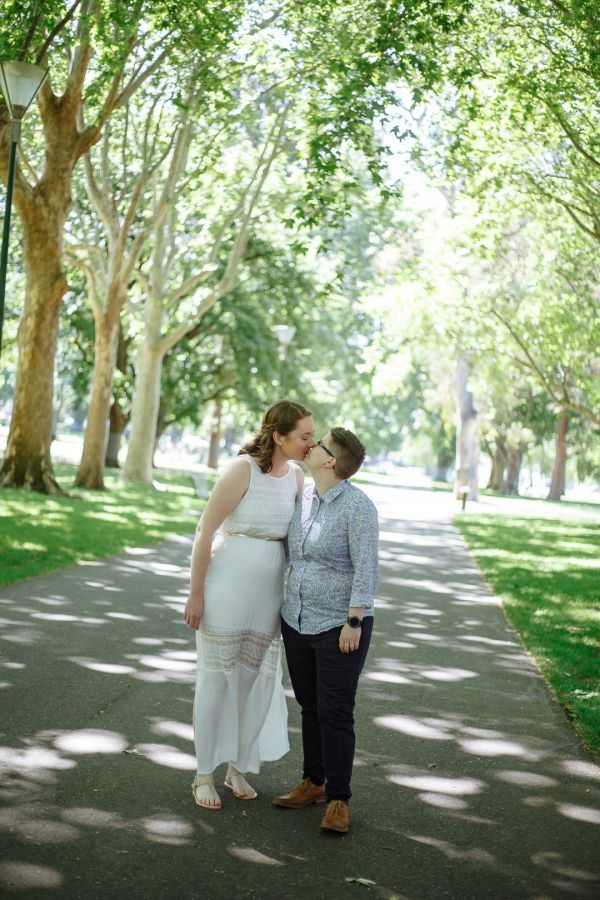 Ruth and Chelsea's pre-wedding session in Carlton, frame 043