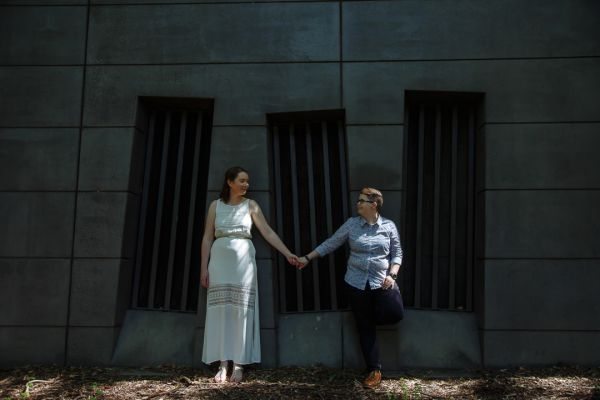 Melbourne Museum pre-wedding, Ruth and Chelsea, frame 050
