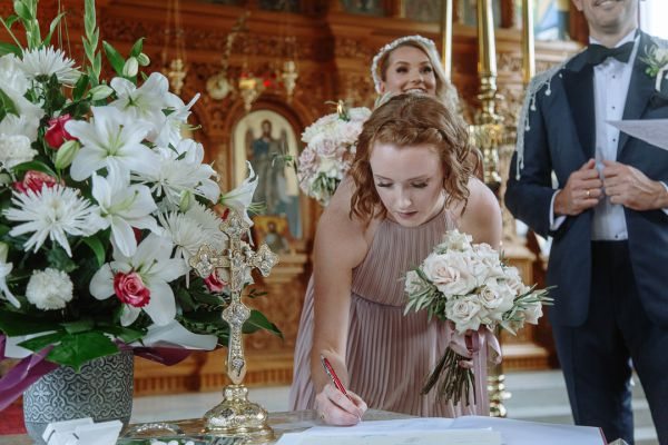 Becky and George's wedding day in Barton, frame 109