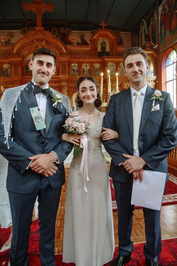 Becky and George's wedding day in Barton, frame 130