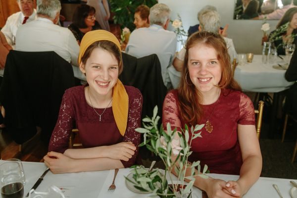Becky and George's wedding day in Barton, frame 295