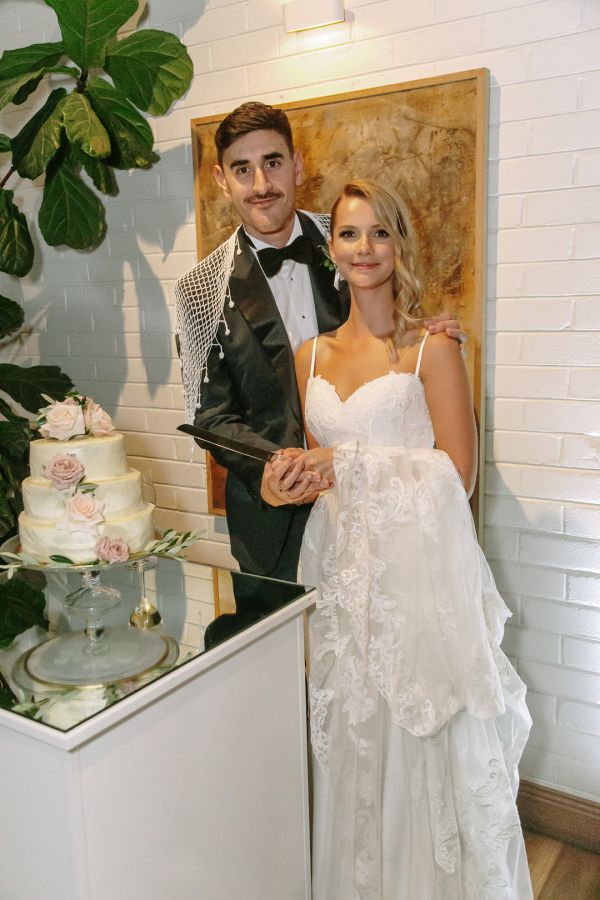 Becky and George's wedding day in Barton, frame 346