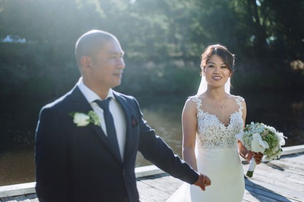 Sandra and Thanh's wedding day in Hawthorn, frame 166