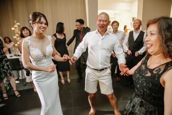 Sandra and Thanh's wedding day in Hawthorn, frame 349