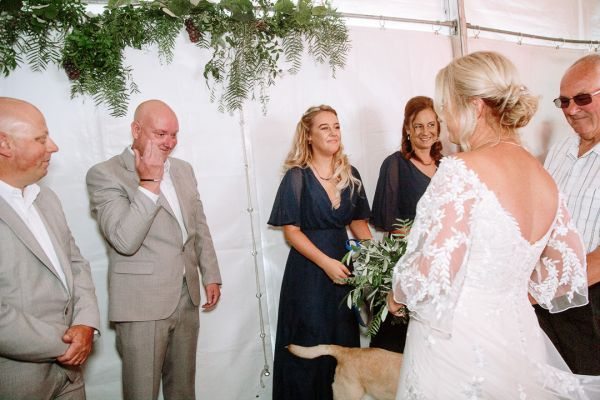 Andrea and Matt's wedding day in Hobart, frame 090