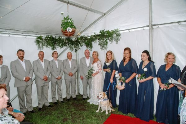 Andrea and Matt's wedding day in Hobart, frame 097