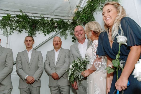 Andrea and Matt's wedding day in Hobart, frame 111