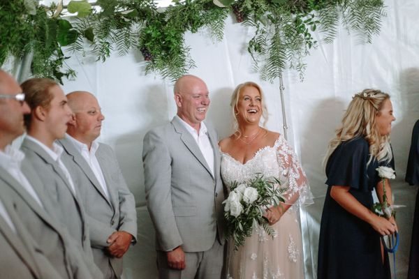 Andrea and Matt's wedding day in Hobart, frame 116