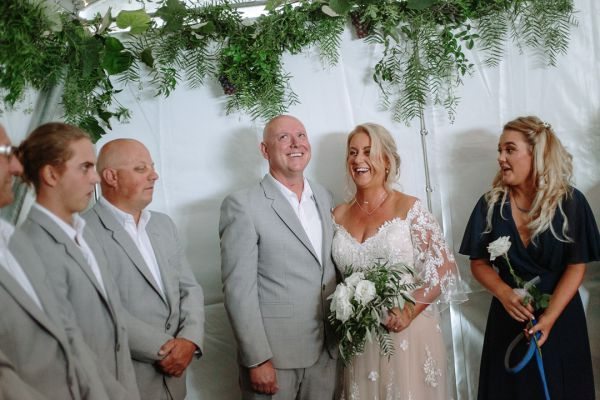 Andrea and Matt's wedding day in Hobart, frame 117