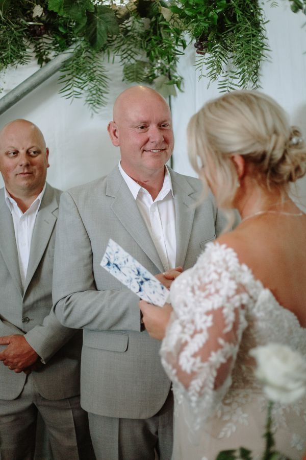 Andrea and Matt's wedding day in Hobart, frame 129