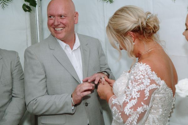 Andrea and Matt's wedding day in Hobart, frame 130