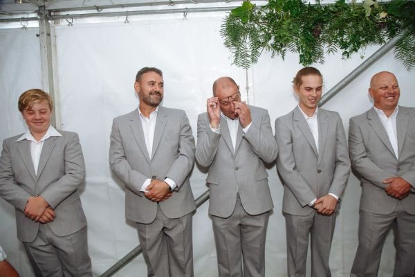 Andrea and Matt's wedding day in Hobart, frame 135