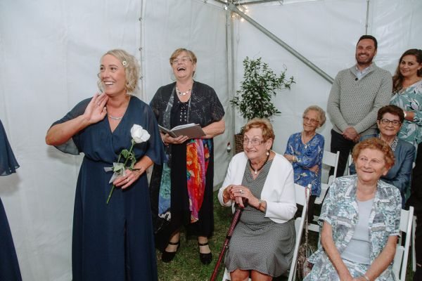Andrea and Matt's wedding day in Hobart, frame 137