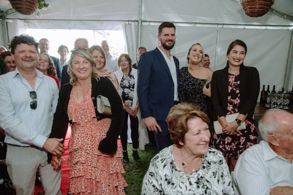 Andrea and Matt's wedding day in Hobart, frame 140