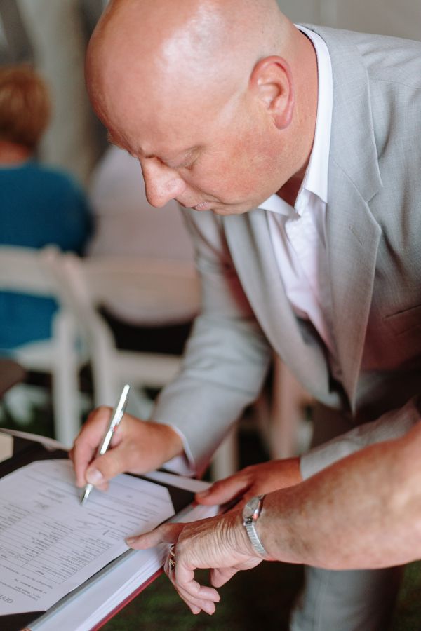 Andrea and Matt's wedding day in Hobart, frame 144