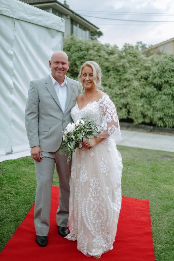 Andrea and Matt's wedding day in Hobart, frame 146