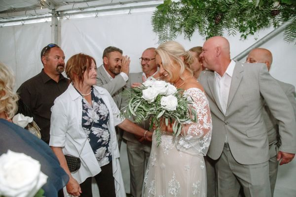 Andrea and Matt's wedding day in Hobart, frame 158
