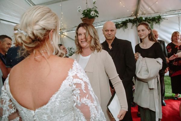 Andrea and Matt's wedding day in Hobart, frame 165