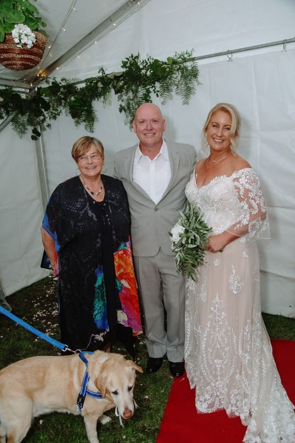 Andrea and Matt's wedding day in Hobart, frame 172