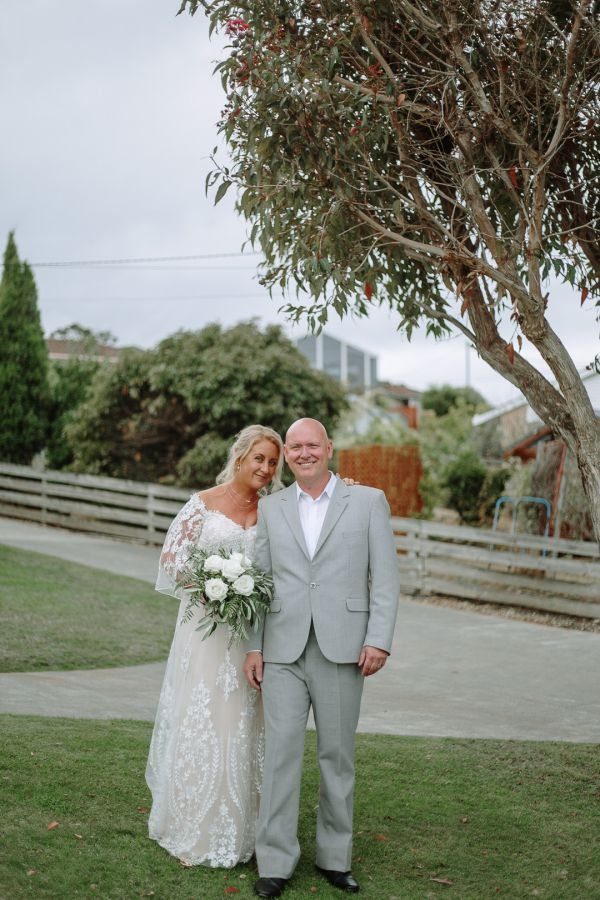 Andrea and Matt's wedding day in Hobart, frame 181