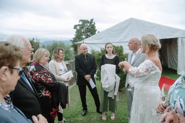 Andrea and Matt's wedding day in Hobart, frame 209