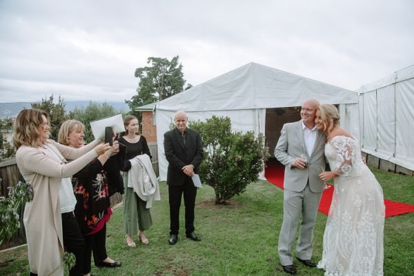 Andrea and Matt's wedding day in Hobart, frame 215
