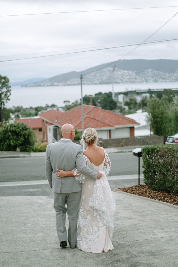 Andrea and Matt's wedding day in Hobart, frame 217
