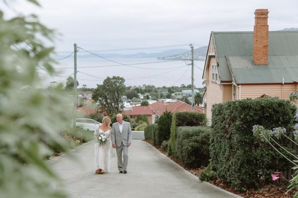 Andrea and Matt's wedding day in Hobart, frame 219
