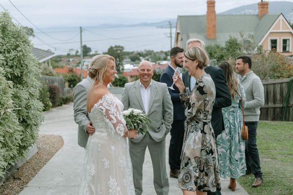 Andrea and Matt's wedding day in Hobart, frame 223